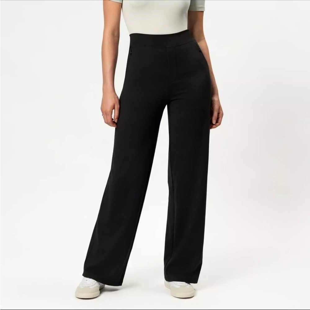 Elegant Black Women's Wide-Leg Pants